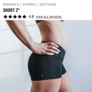 Nobull Black 2 inch shorts size small